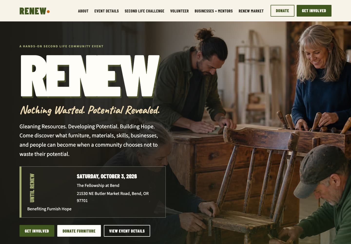 RENEW Bend website preview