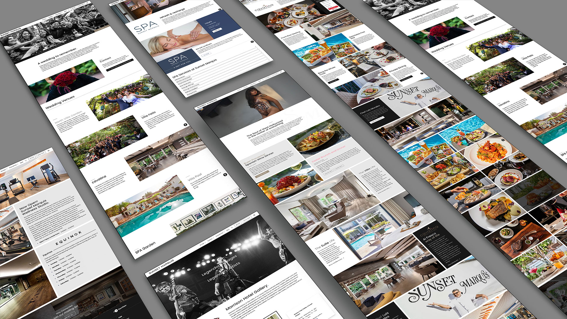 SunsetMarquis.com · live website brand system by Adam R. Cagle, Agency689, West Hollywood