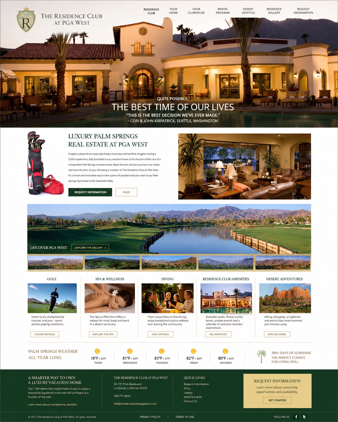 The Residence Club at PGA West site