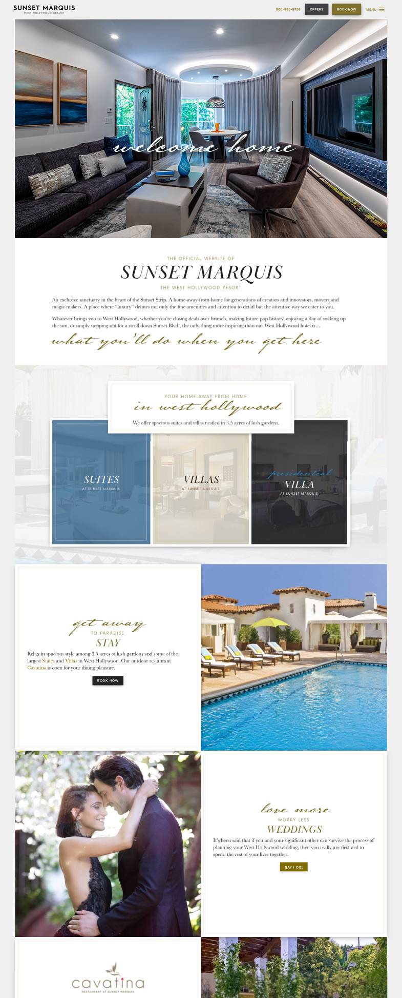 Sunset Marquis hotel site